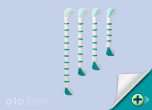 Prima Haltegriff mint/weiß