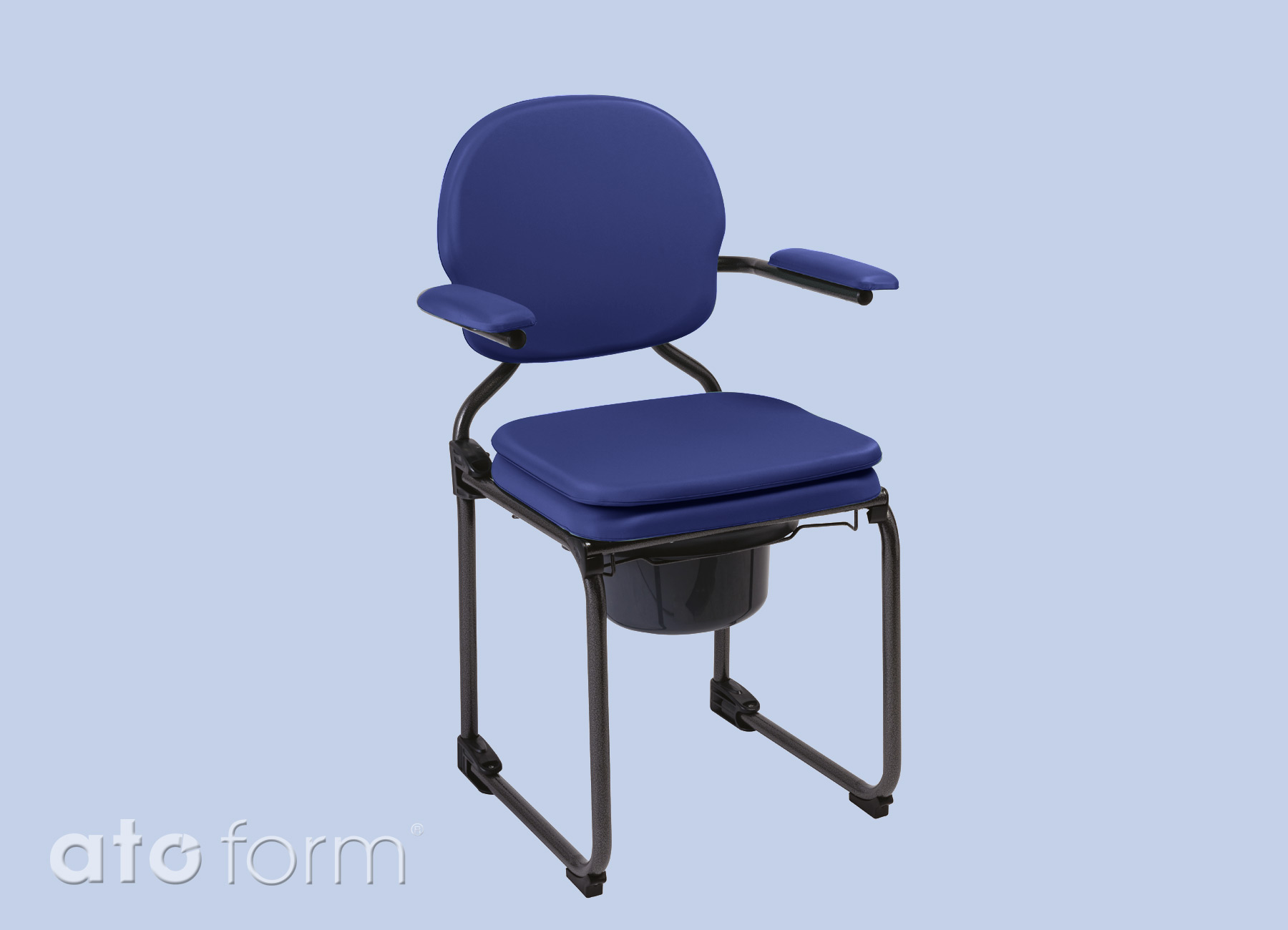 Best Up Toilettenstuhl faltbar volle Sitzplatte