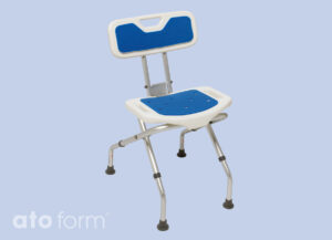 Blue seat Duschhocker faltbar mit Rückenlehne