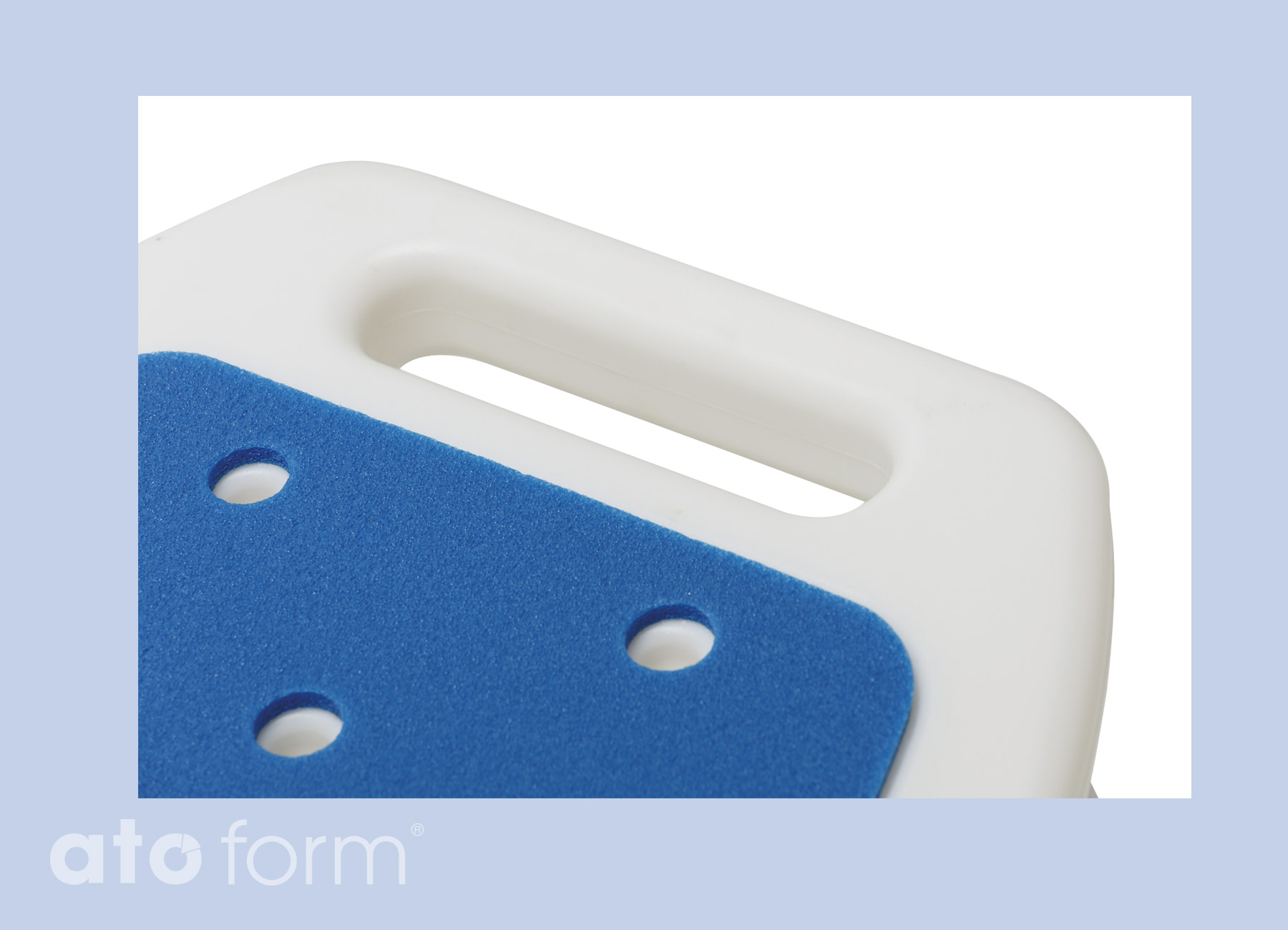 Blue seat Duschhocker faltbar mit Rückenlehne