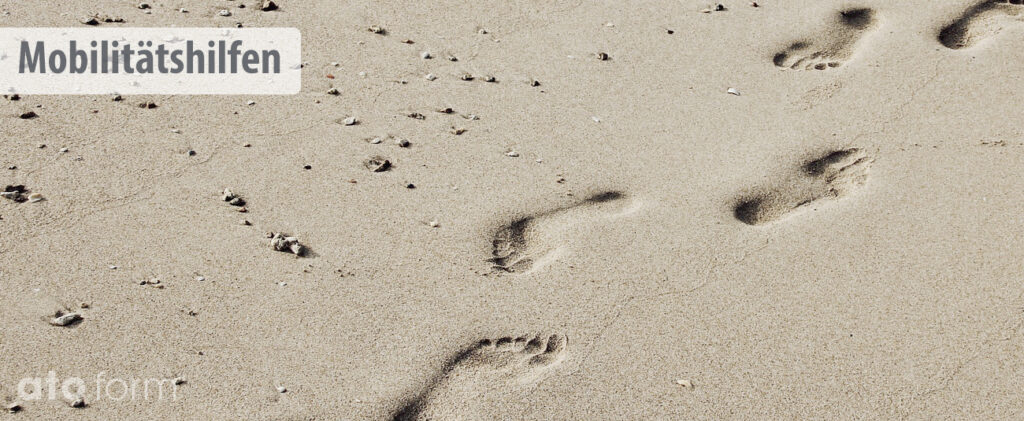 Mobilitätshilfen wie Gestöcke, Unterarmstützen, Rollatoren und vieles mehr