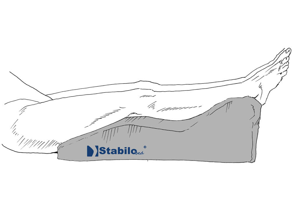 Anwendung StabiloBed Hochlagerungsbeinkissen
