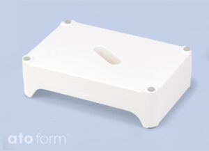 Ashby Stufe mit zwei Höhen - Weiß