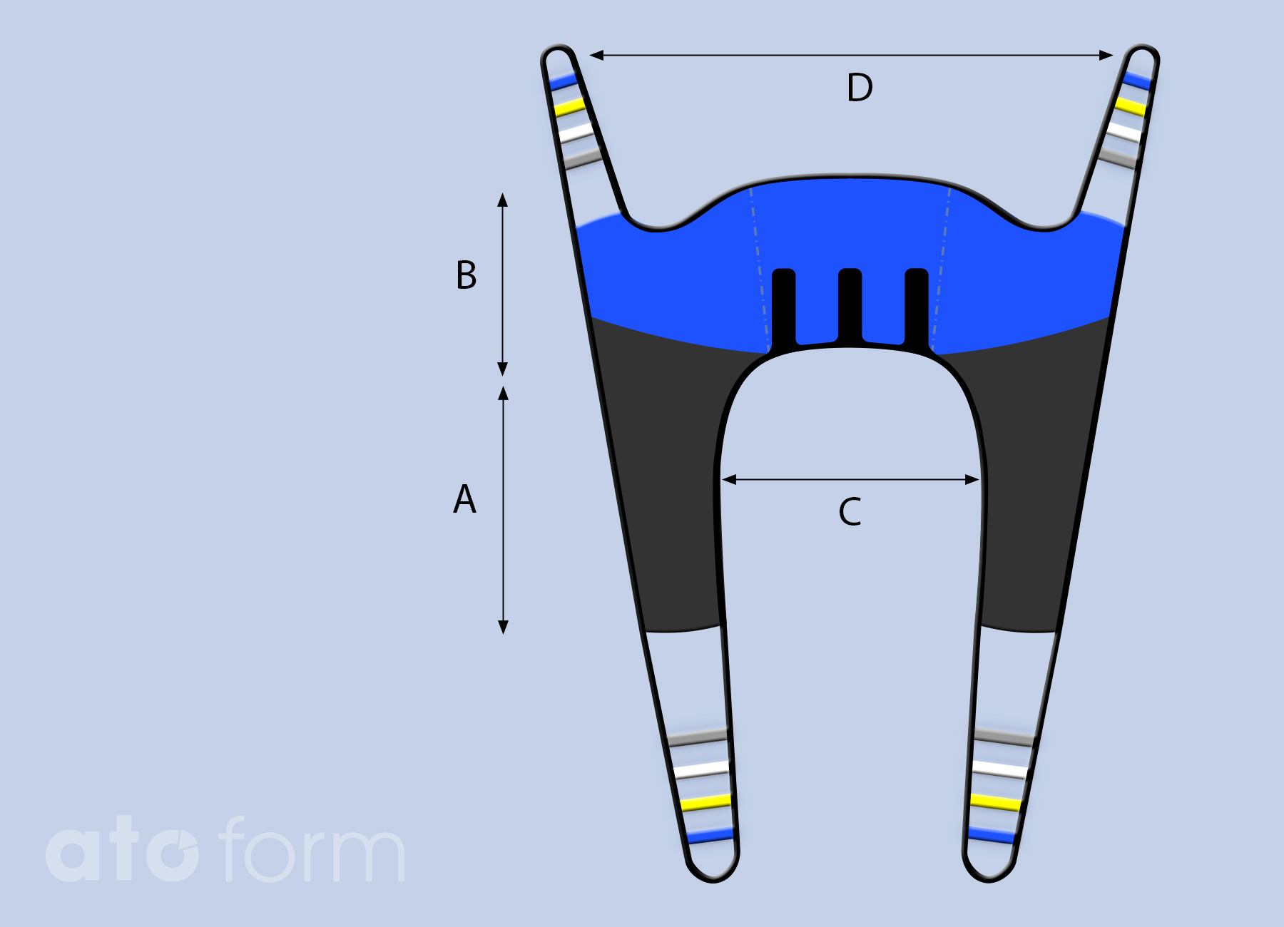 Toilettentragetuch mit Polsterung – Bild 3