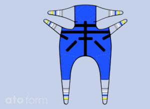 Universal Tragetuch gepolstert mit Kopfstütze