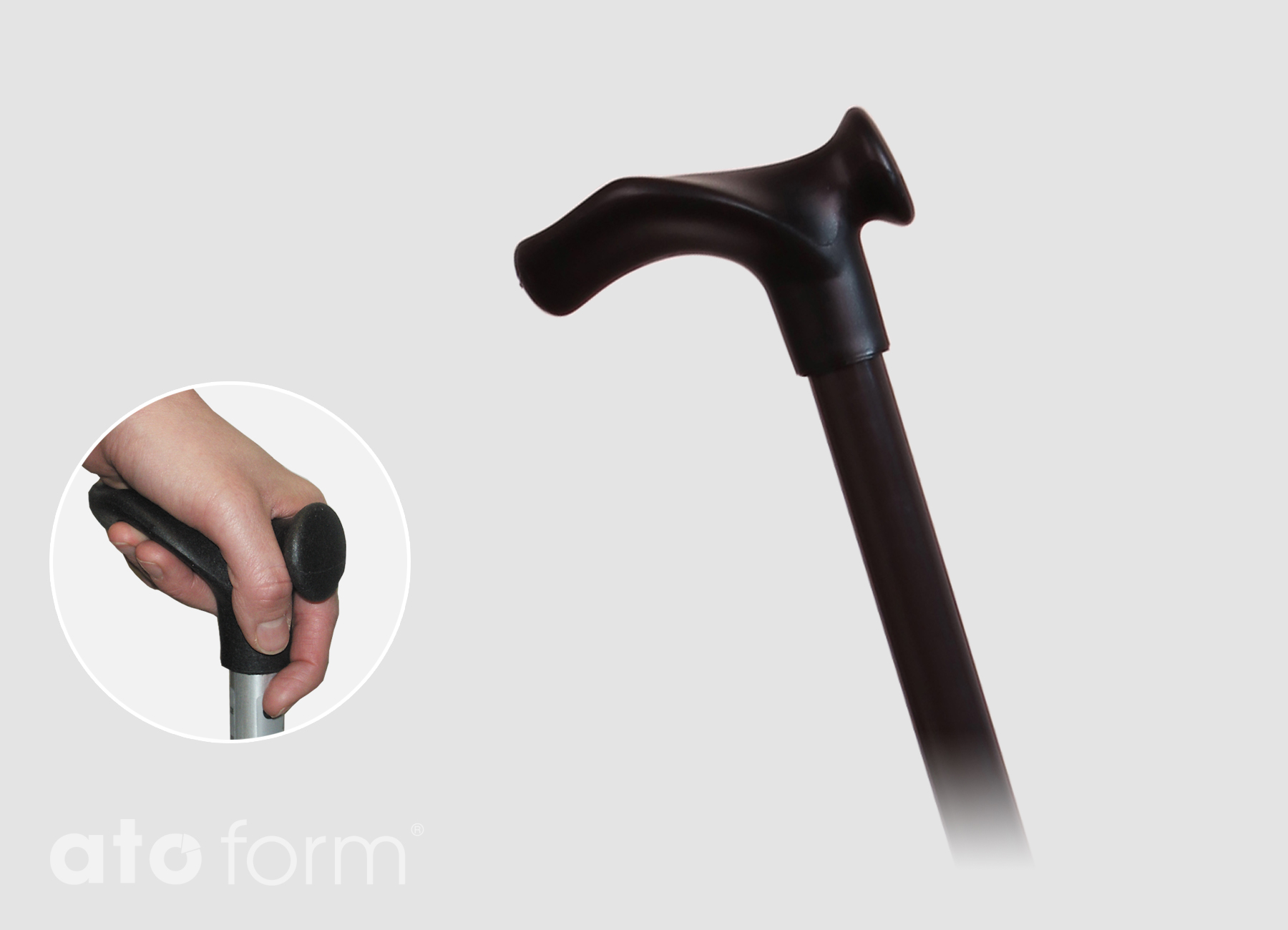 Gehstock Anatomisch Bronze – Bild 2