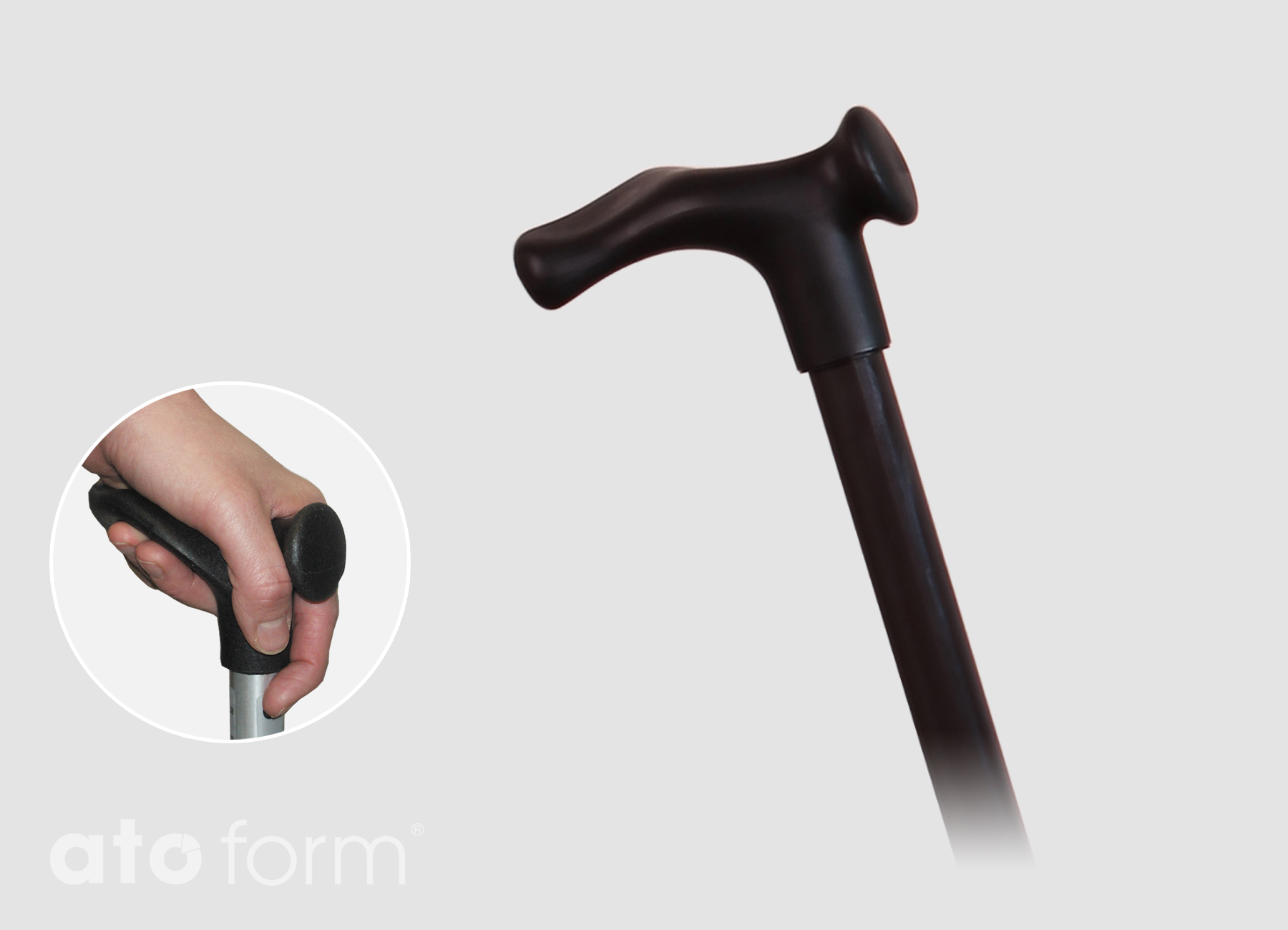 Gehstock Anatomisch Bronze – Bild 3