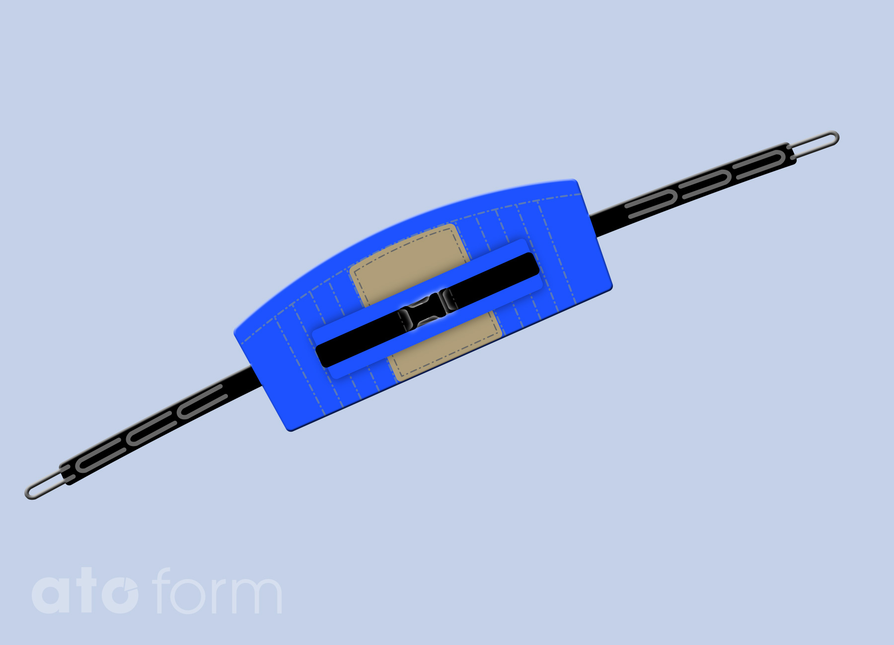 Standardgurt, inkl. Bauchgurt und Wildleder-Innenbezug für Vita-Lift