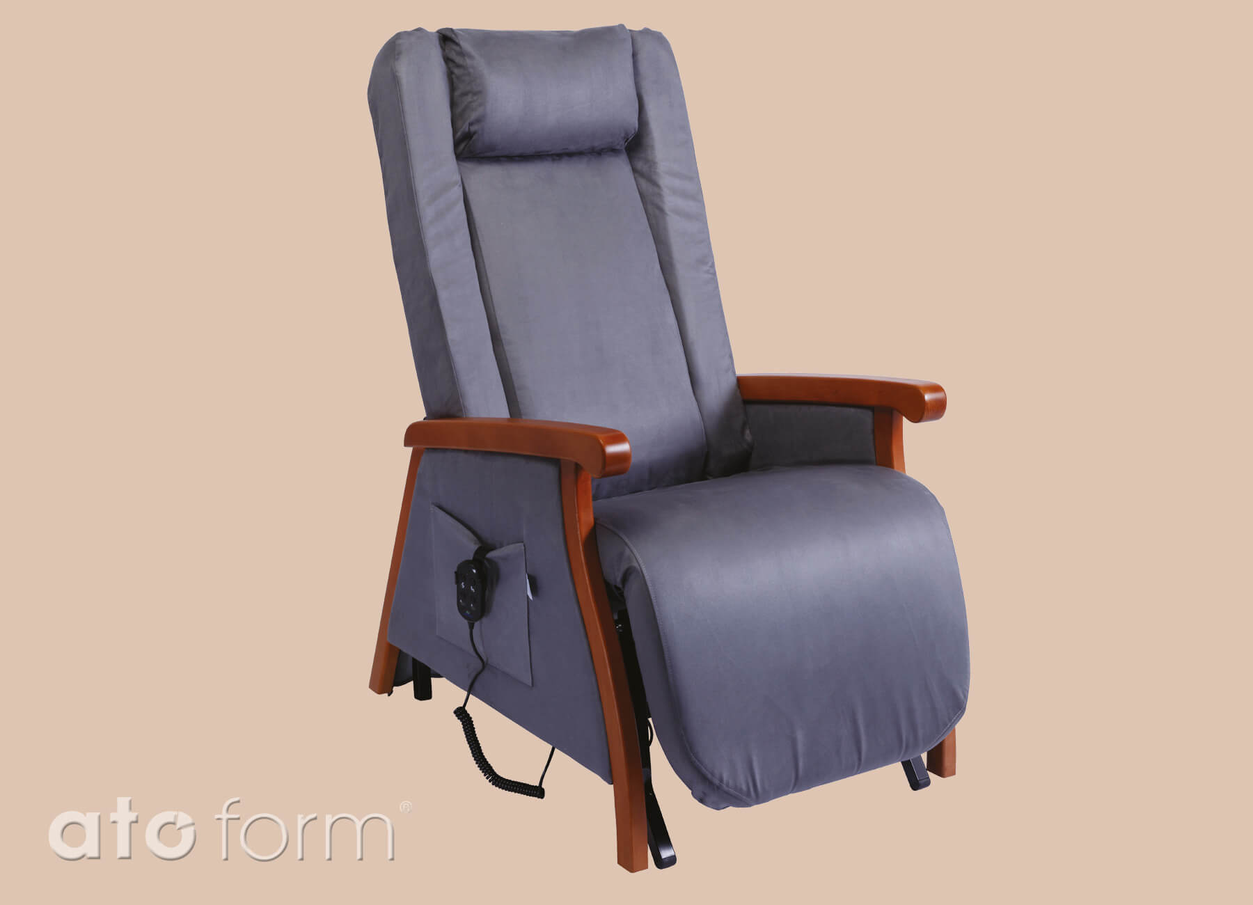 Aufstehsessel Scotty II 2-motorig Mikrofaser – Bild 2